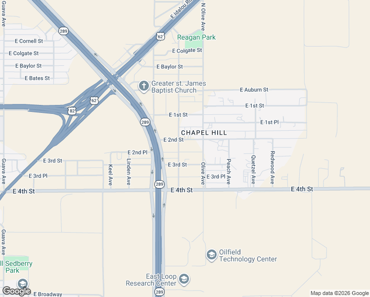 map of restaurants, bars, coffee shops, grocery stores, and more near 4005 East 2nd Street in Lubbock