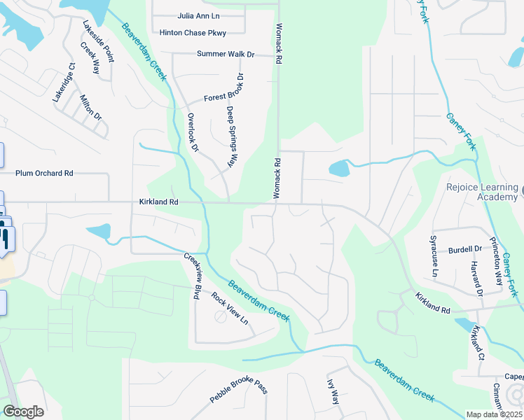 map of restaurants, bars, coffee shops, grocery stores, and more near 30 Cold Springs Court in Covington