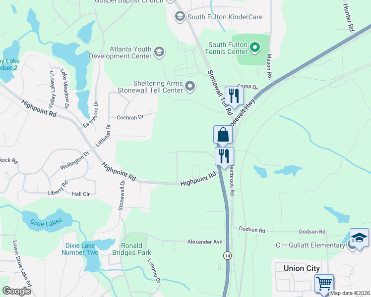 map of restaurants, bars, coffee shops, grocery stores, and more near 5000 Cottage Grove Place in Union City