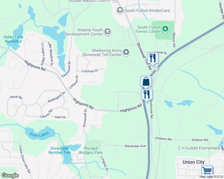 map of restaurants, bars, coffee shops, grocery stores, and more near 5037 Cottage Grove Place in Union City
