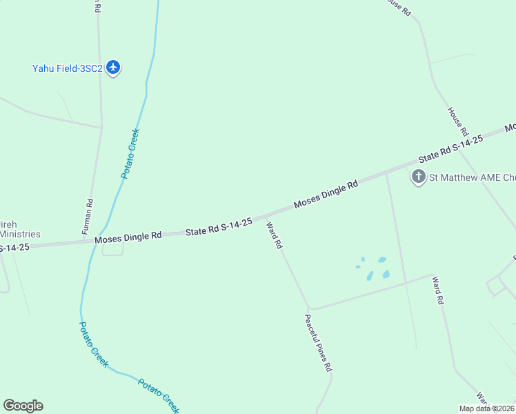 map of restaurants, bars, coffee shops, grocery stores, and more near 3223 Moses Dingle Road in Summerton