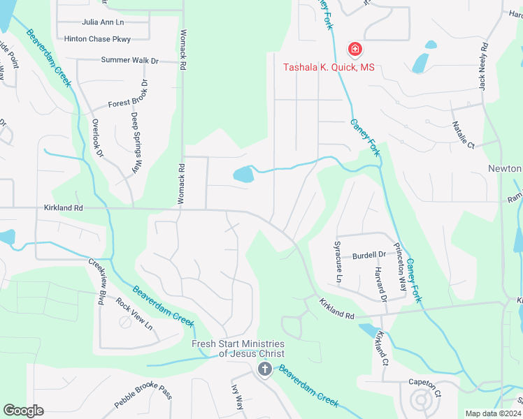 map of restaurants, bars, coffee shops, grocery stores, and more near 1190 Kirkland Road in Covington