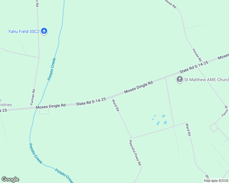 map of restaurants, bars, coffee shops, grocery stores, and more near 3223 Moses Dingle Road in Summerton