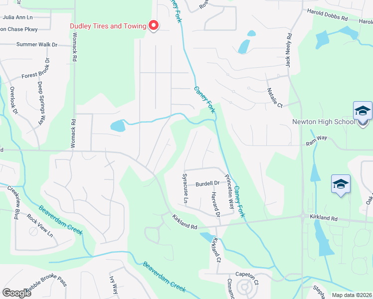 map of restaurants, bars, coffee shops, grocery stores, and more near 120 Syracuse Lane in Covington