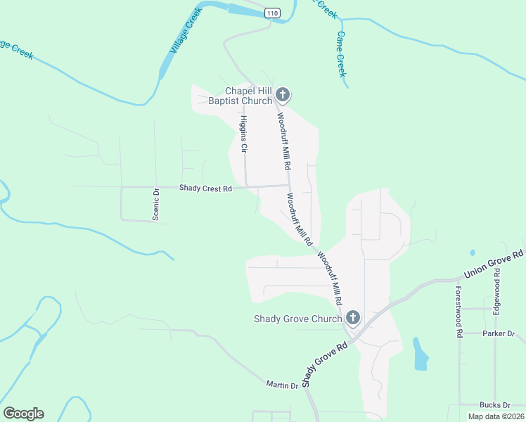 map of restaurants, bars, coffee shops, grocery stores, and more near 5084 Shady Crest Road in Adamsville