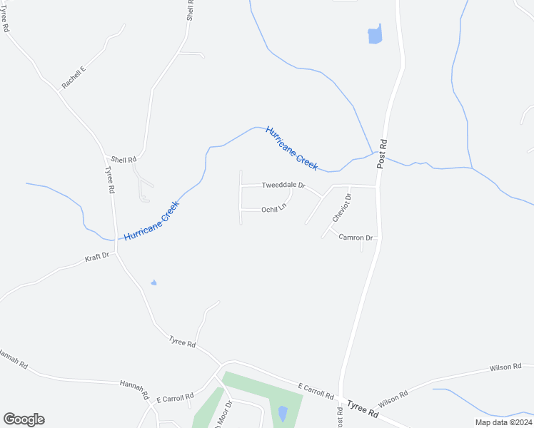 map of restaurants, bars, coffee shops, grocery stores, and more near 8945 Ochil Lane in Winston