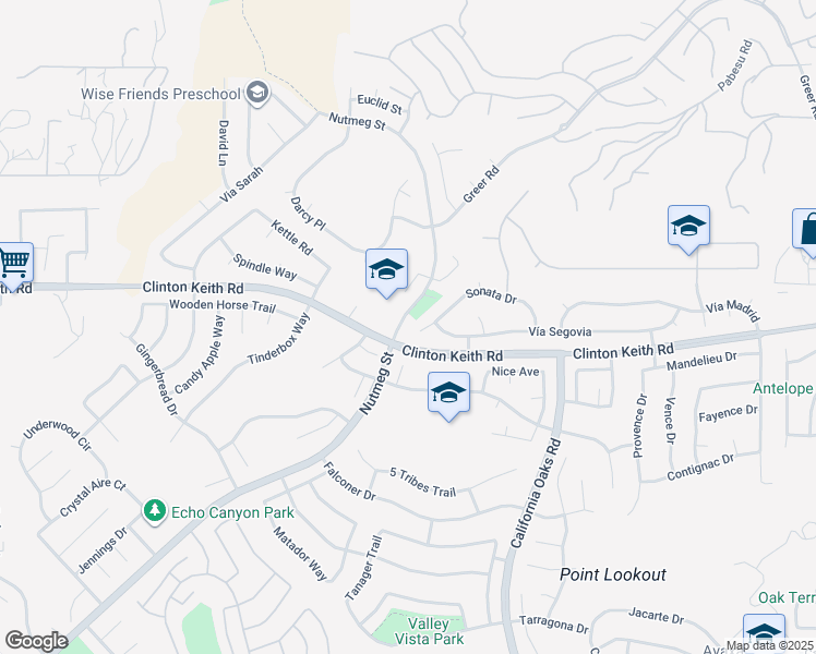 map of restaurants, bars, coffee shops, grocery stores, and more near 23638 Sonata Drive in Murrieta