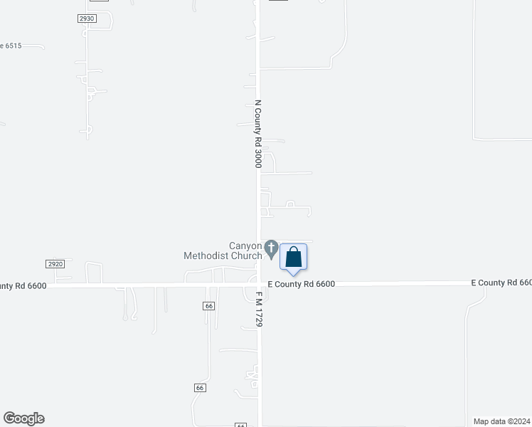 map of restaurants, bars, coffee shops, grocery stores, and more near 100-198 Farm to Market Road 1729 in Lubbock