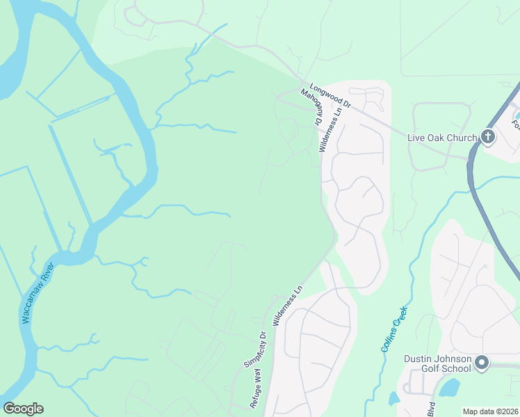 map of restaurants, bars, coffee shops, grocery stores, and more near 243 Moonglow Circle in Murrells Inlet