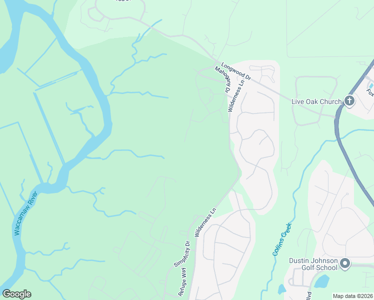 map of restaurants, bars, coffee shops, grocery stores, and more near 243 Moonglow Circle in Murrells Inlet