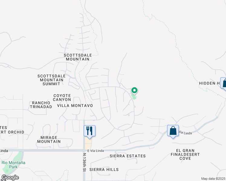 map of restaurants, bars, coffee shops, grocery stores, and more near 12224 North 138th Street in Scottsdale