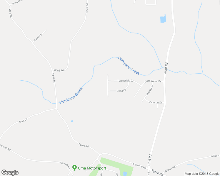 map of restaurants, bars, coffee shops, grocery stores, and more near 8988 Ochil Lane in Winston