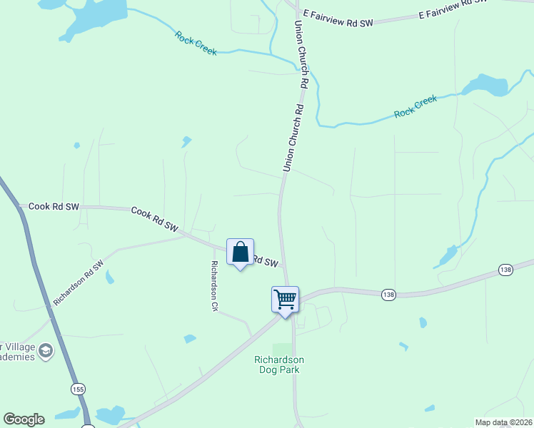 map of restaurants, bars, coffee shops, grocery stores, and more near 500 Ed Dire Lane in Stockbridge