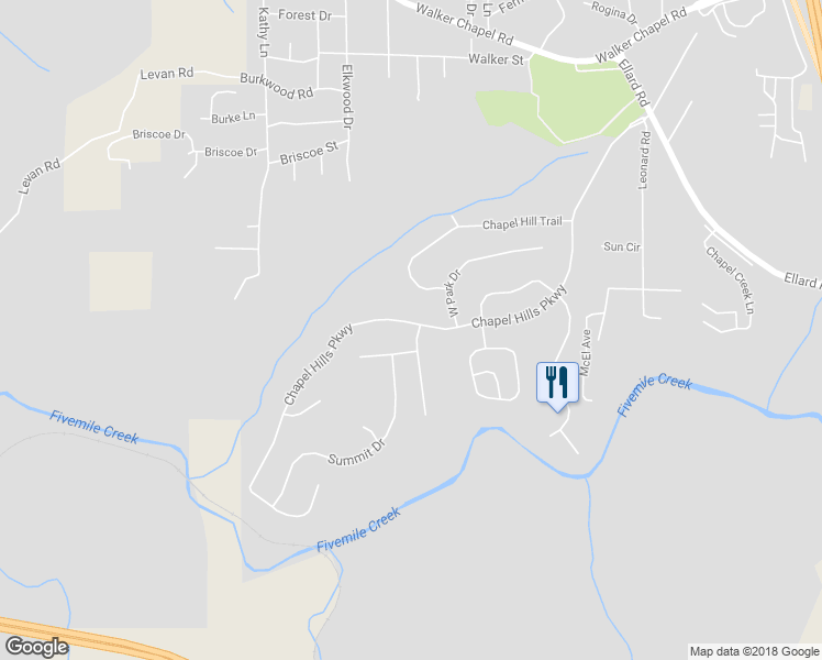 map of restaurants, bars, coffee shops, grocery stores, and more near 3347 Chapel Hills Parkway in Fultondale