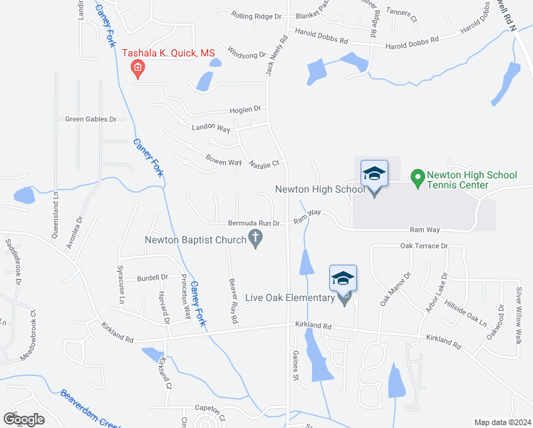 map of restaurants, bars, coffee shops, grocery stores, and more near 25 Bermuda Circle in Covington