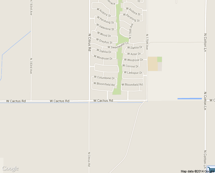 map of restaurants, bars, coffee shops, grocery stores, and more near 17781 West Bloomfield Road in Surprise