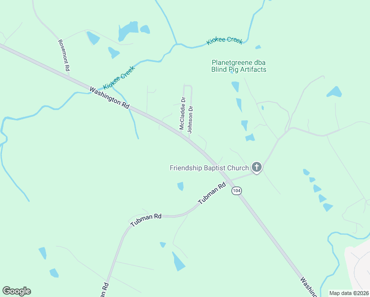 map of restaurants, bars, coffee shops, grocery stores, and more near 5460 Washington Road in Appling