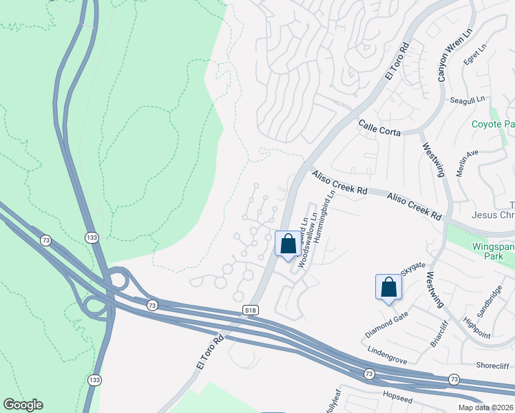 map of restaurants, bars, coffee shops, grocery stores, and more near 15 Encinitas Court in Laguna Beach