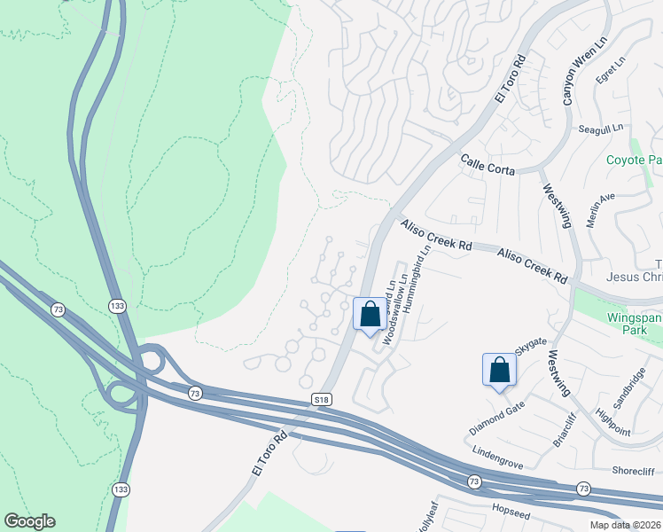 map of restaurants, bars, coffee shops, grocery stores, and more near 14 Encinitas Court in Laguna Beach