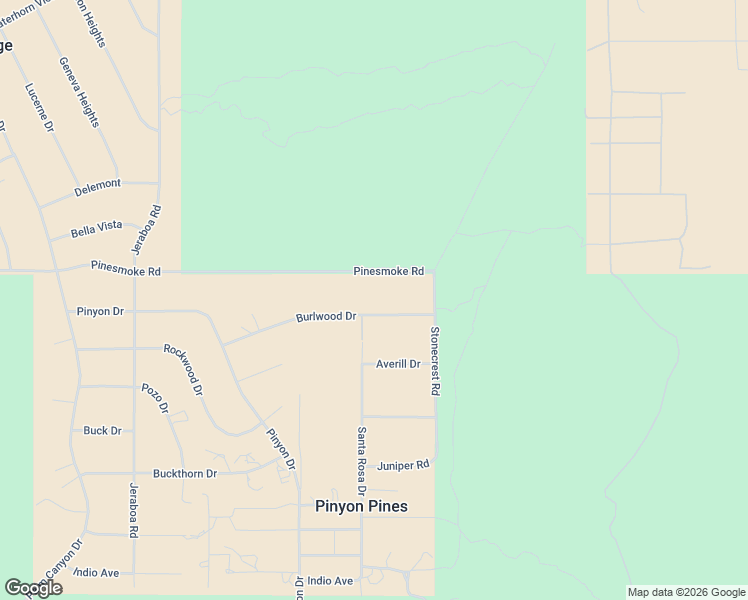 map of restaurants, bars, coffee shops, grocery stores, and more near 69850 Burlwood Drive in Mountain Center