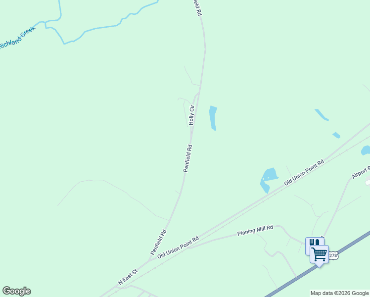 map of restaurants, bars, coffee shops, grocery stores, and more near 2010 Penfield Road in Greensboro