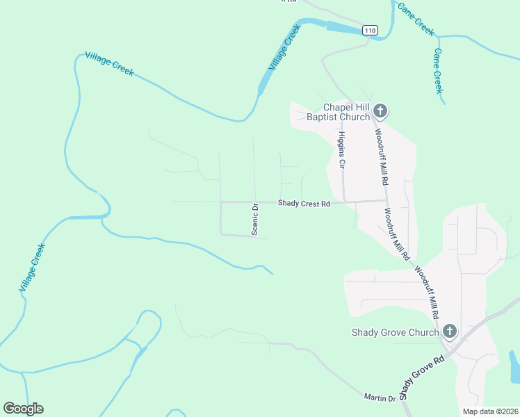 map of restaurants, bars, coffee shops, grocery stores, and more near 5262 Shady Crest Rd in Adamsville