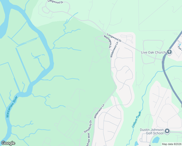 map of restaurants, bars, coffee shops, grocery stores, and more near 243 Moonglow Circle in Murrells Inlet