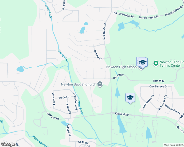 map of restaurants, bars, coffee shops, grocery stores, and more near 35 Bermuda Court in Covington