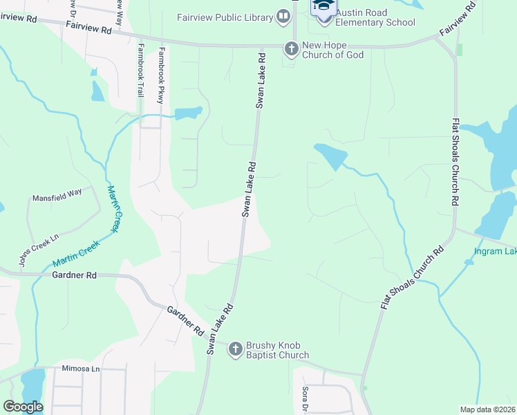 map of restaurants, bars, coffee shops, grocery stores, and more near 772 Swan Lake Road in Stockbridge