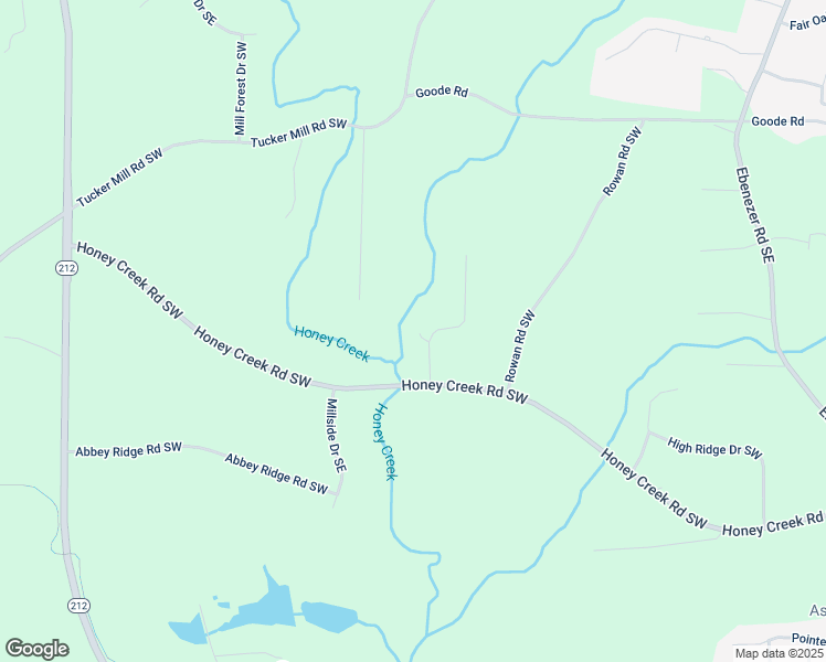 map of restaurants, bars, coffee shops, grocery stores, and more near in Conyers