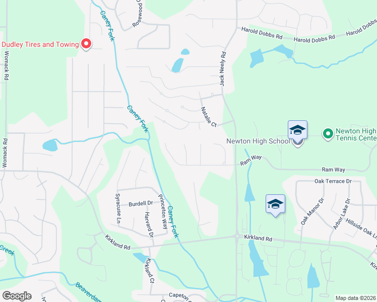 map of restaurants, bars, coffee shops, grocery stores, and more near 40 Bermuda Way in Covington