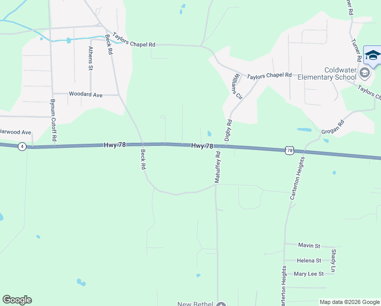 map of restaurants, bars, coffee shops, grocery stores, and more near 6227 U.S. 78 in Oxford