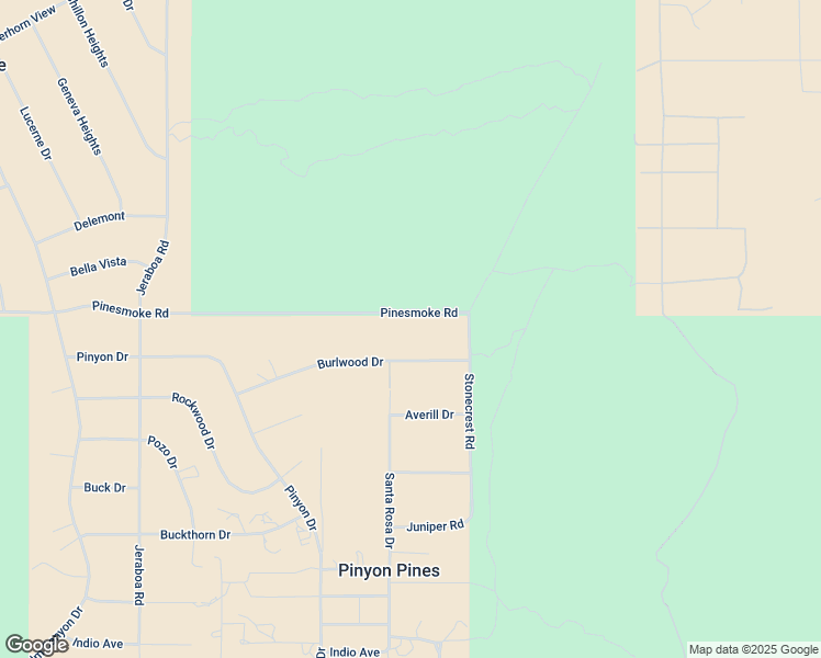 map of restaurants, bars, coffee shops, grocery stores, and more near 69945 Pinesmoke Road in Mountain Center