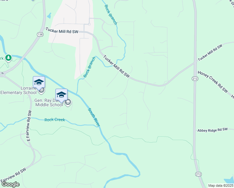 map of restaurants, bars, coffee shops, grocery stores, and more near 3213 Ashmore Court in Conyers