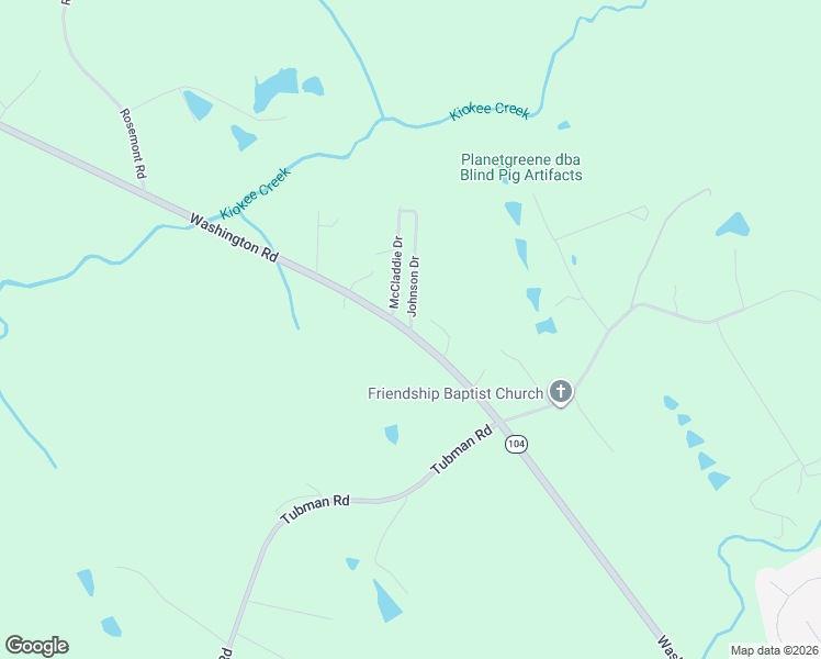 map of restaurants, bars, coffee shops, grocery stores, and more near 5451 Washington Road in Appling