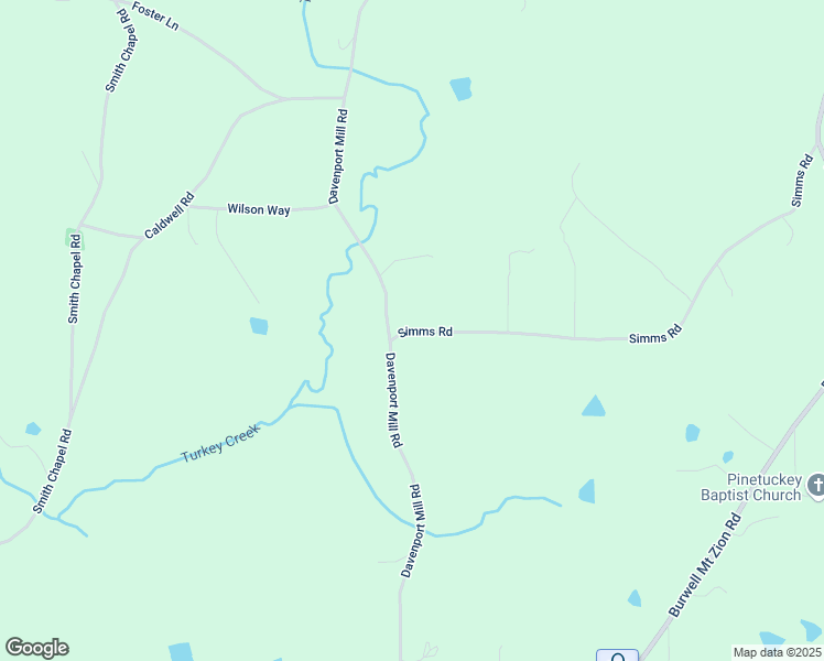 map of restaurants, bars, coffee shops, grocery stores, and more near 51 Simms Road in Bowdon