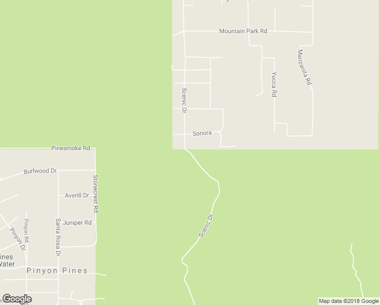 map of restaurants, bars, coffee shops, grocery stores, and more near Scenic Drive in Riverside County