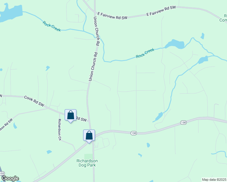 map of restaurants, bars, coffee shops, grocery stores, and more near 3488 Pebble Brook Lane in Stockbridge