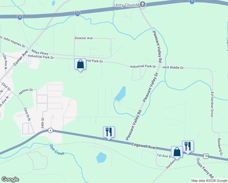 map of restaurants, bars, coffee shops, grocery stores, and more near 230 Country Club Road in Pell City