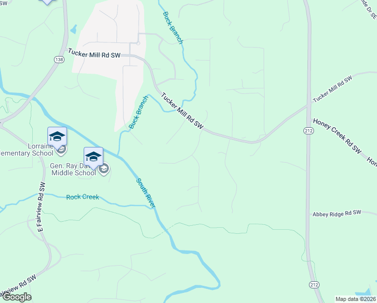 map of restaurants, bars, coffee shops, grocery stores, and more near 3209 Ashmore Ct in Conyers