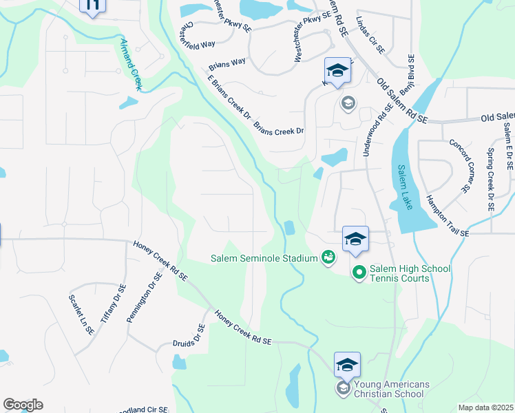 map of restaurants, bars, coffee shops, grocery stores, and more near 3736 Windy Hill Drive Southeast in Conyers