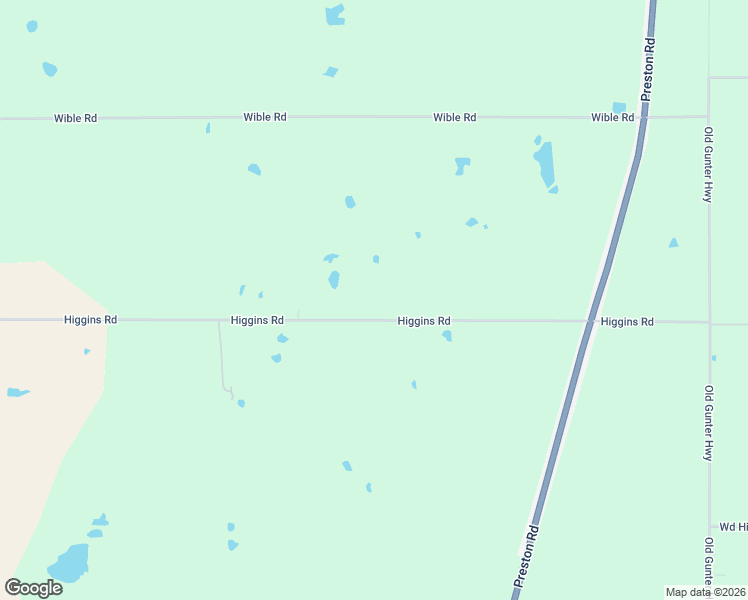map of restaurants, bars, coffee shops, grocery stores, and more near 815 Higgins Road in Sherman