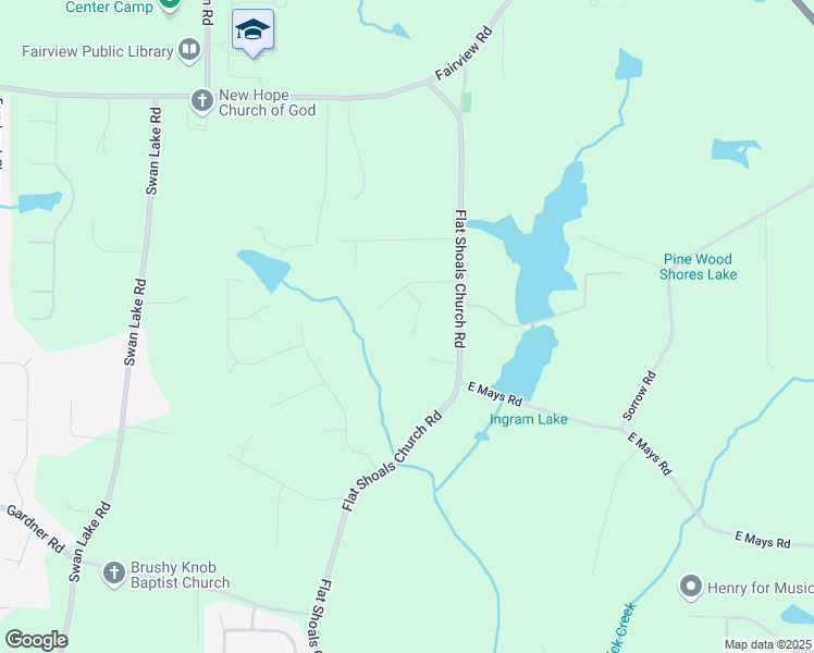 map of restaurants, bars, coffee shops, grocery stores, and more near 10 Springbrook Court in Stockbridge