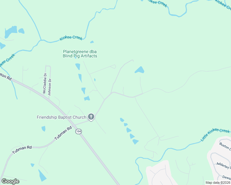 map of restaurants, bars, coffee shops, grocery stores, and more near 5169 North Tubman Road in Appling