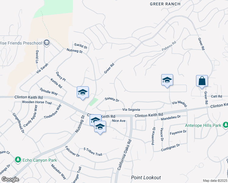 map of restaurants, bars, coffee shops, grocery stores, and more near 35975 Murano Street in Murrieta