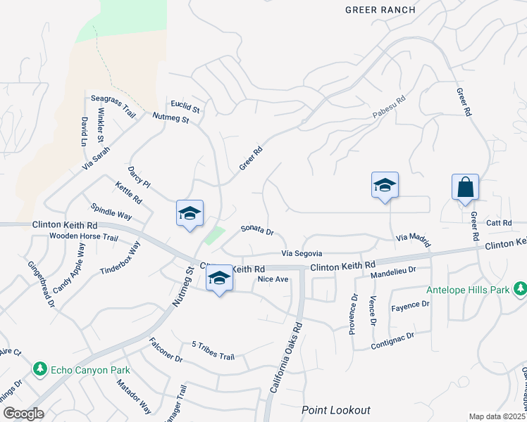 map of restaurants, bars, coffee shops, grocery stores, and more near 35975 Murano Street in Murrieta
