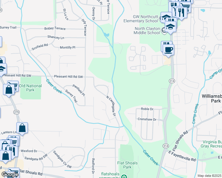 map of restaurants, bars, coffee shops, grocery stores, and more near 1983 Laboon Circle in Atlanta