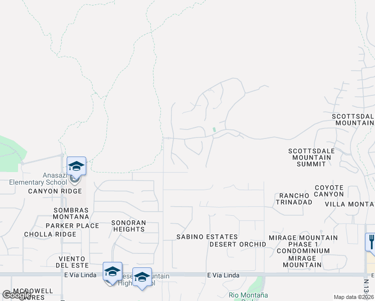 map of restaurants, bars, coffee shops, grocery stores, and more near 12366 North 129th Street in Scottsdale