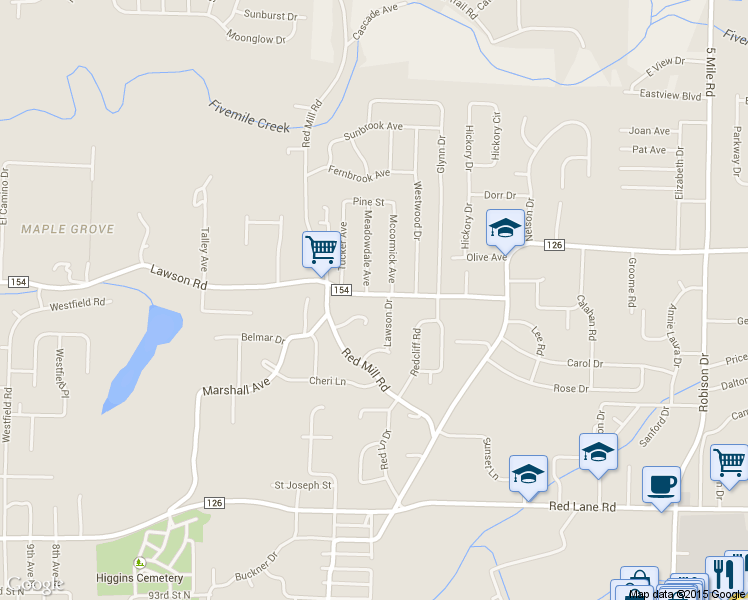 map of restaurants, bars, coffee shops, grocery stores, and more near 315 Lawson Road in Birmingham