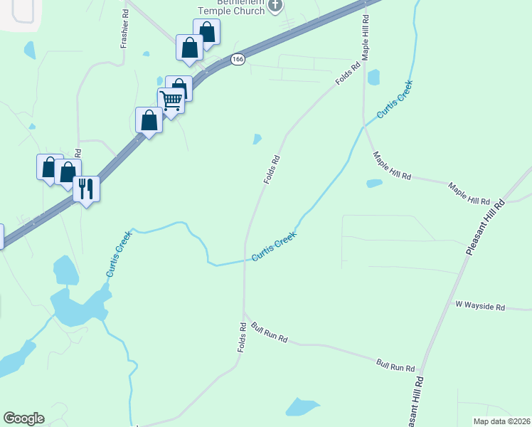 map of restaurants, bars, coffee shops, grocery stores, and more near 895 Folds Road in Carrollton